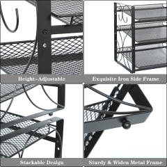 3-Tier Cans Holder Stackable Rack Holds Stacking Can Dispensers Food organizer Storage for 36 Cans