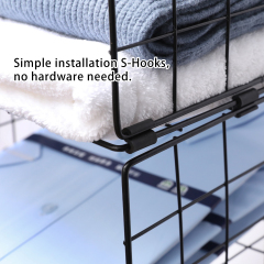 5 Tier Adjustable Stackable Foldable Hanging Countertop Closet Organizer Shelf