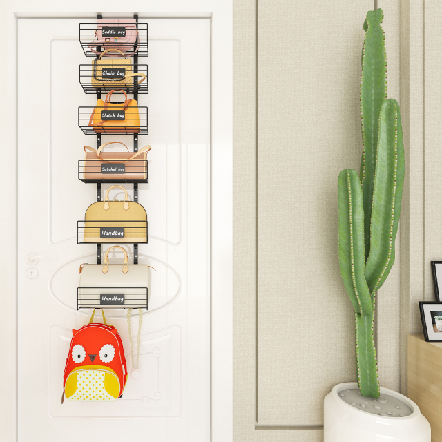 Over The Door Detachable Adjustable Storage Organizer Rack
