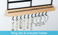6 Wall Earring Necklace Hanging Jewelry Organizer