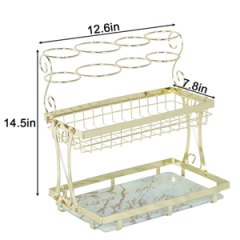 2 Tier Countertop Hair Dryer Hair Tool Organizer