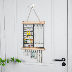 6 Wall Earring Necklace Hanging Jewelry Organizer