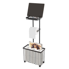 Toilet Paper Holder Racks with Phone Table Storage Tabel