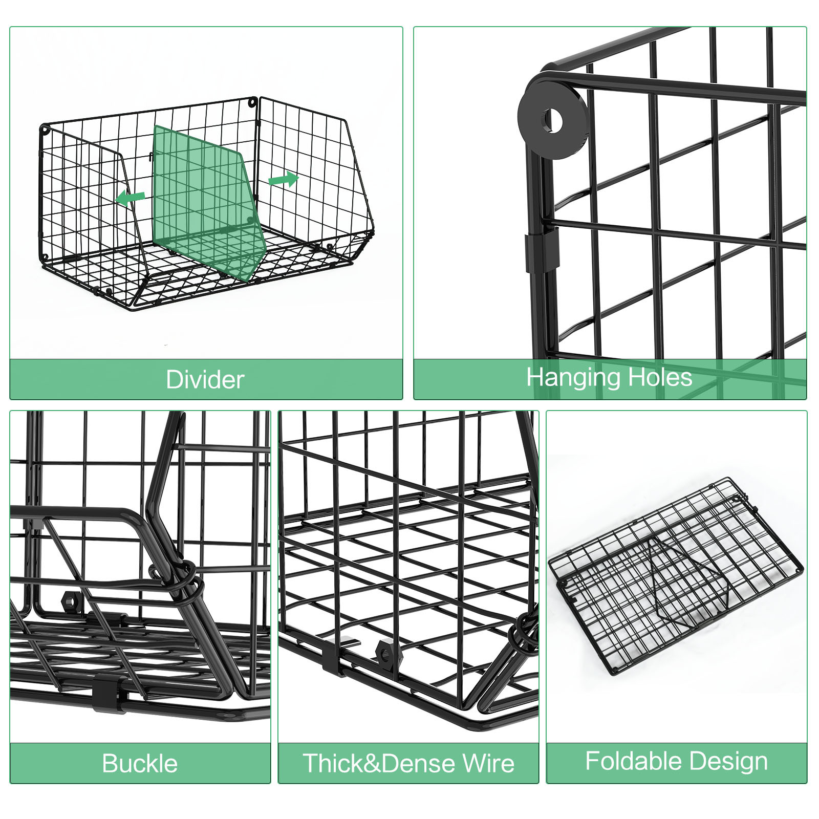 3 Tier Stackable Foldable Hanging Closet Organizer with Divider Coutertop Hanging Clothing Organizer
