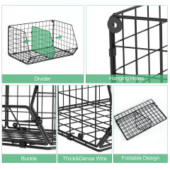 3 Tier Stackable Foldable Hanging Closet Organizer with Divider Coutertop Hanging Clothing Organizer