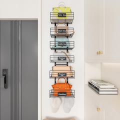 Over The Door Detachable Adjustable Storage Organizer Rack