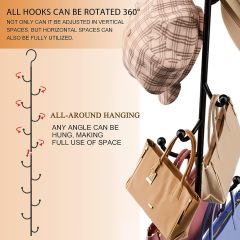 360° Rotating Purse Bag Wallets Hanging Shelf Storage Organizer
