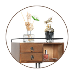 3 Tier Jewelry Necklace Tree Stand Countertop Organizer with Drawer