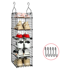 6 Tier Hanging Countertop Stackable Foldable Closet Organizer