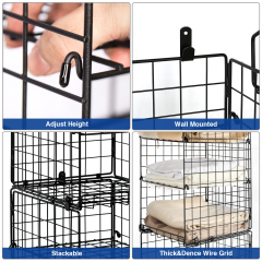 6 Tier Hanging Countertop Stackable Foldable Closet Organizer