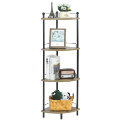 4 Tier Corner Shelf Free Standing Corner Shelves Multipurpose Corner Display Rack
