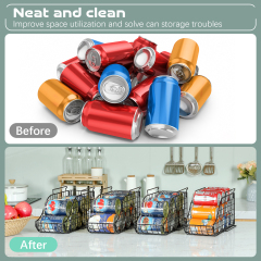 3-Pack Foldable Canned Food Holder for Kitchen Pantry Countertop Cabinet