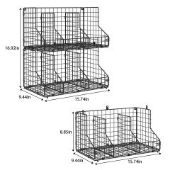 3-Pack Foldable Canned Food Holder for Kitchen Pantry Countertop Cabinet