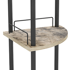 4 Tier Corner Shelf Free Standing Corner Shelves Multipurpose Corner Display Rack