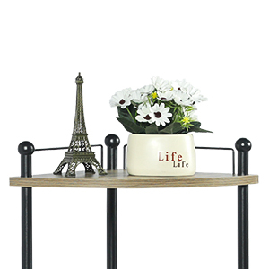 4 Tier Corner Shelf Free Standing Corner Shelves Multipurpose Corner Display Rack