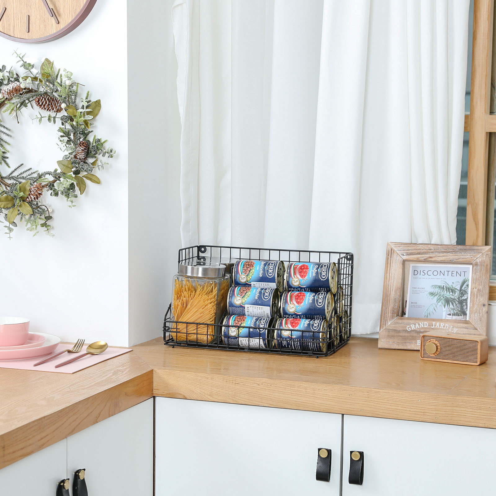 Stackable Wire Baskets for Pantry Organizers and Storage