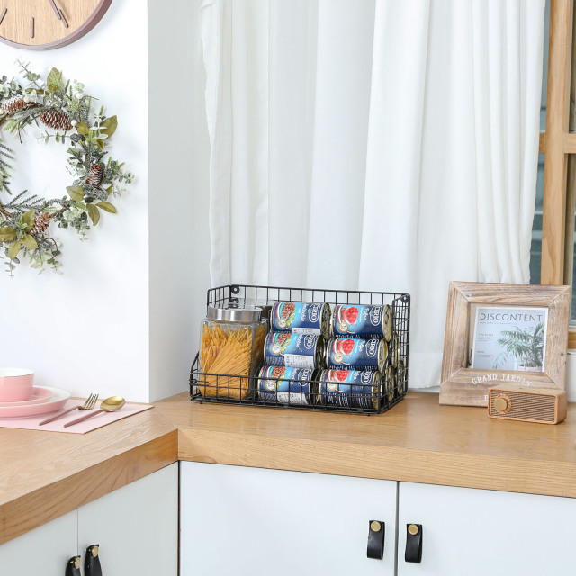 Stackable Wire Baskets for Pantry Organizers and Storage