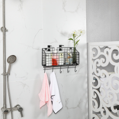 Wire Basket Desk Organizer Adjustable Divider and Tag Slot Wall Mounted Files Organizer