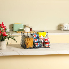 Stackable Wire Baskets for Pantry Organizers and Storage