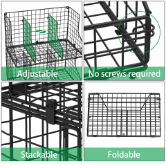 3-Pack Foldable Canned Food Holder for Kitchen Pantry Countertop Cabinet