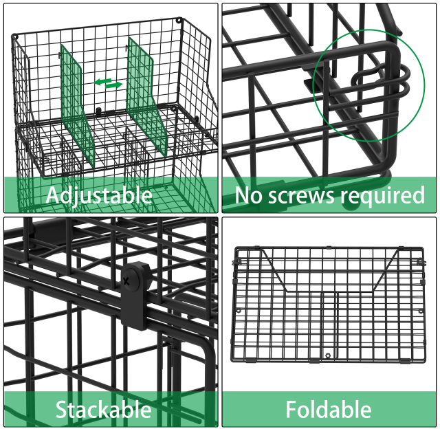 3-Pack Foldable Canned Food Holder for Kitchen Pantry Countertop Cabinet