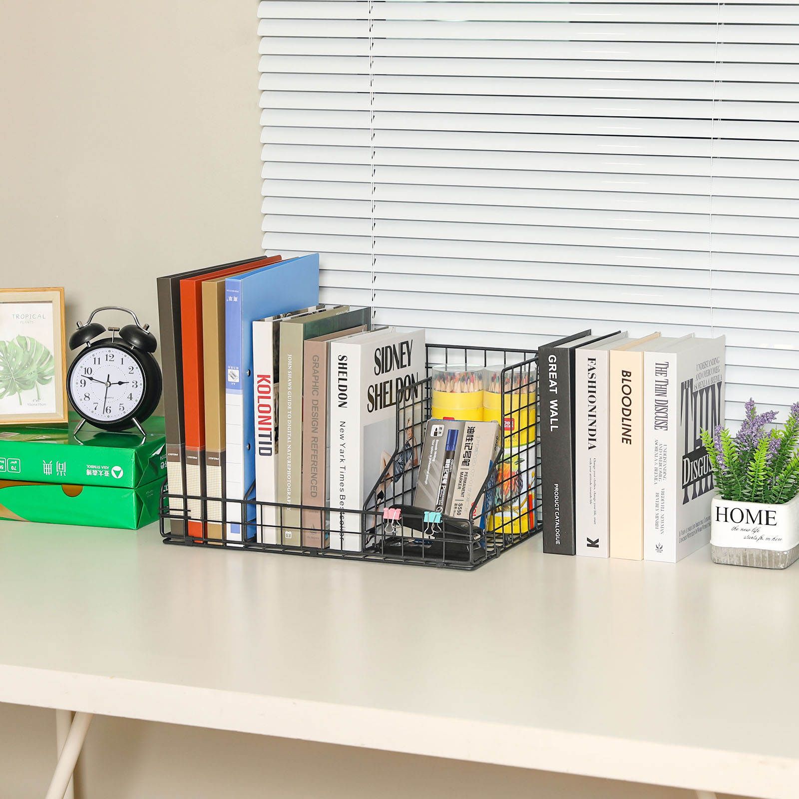 Stackable Wire Baskets for Pantry Organizers and Storage