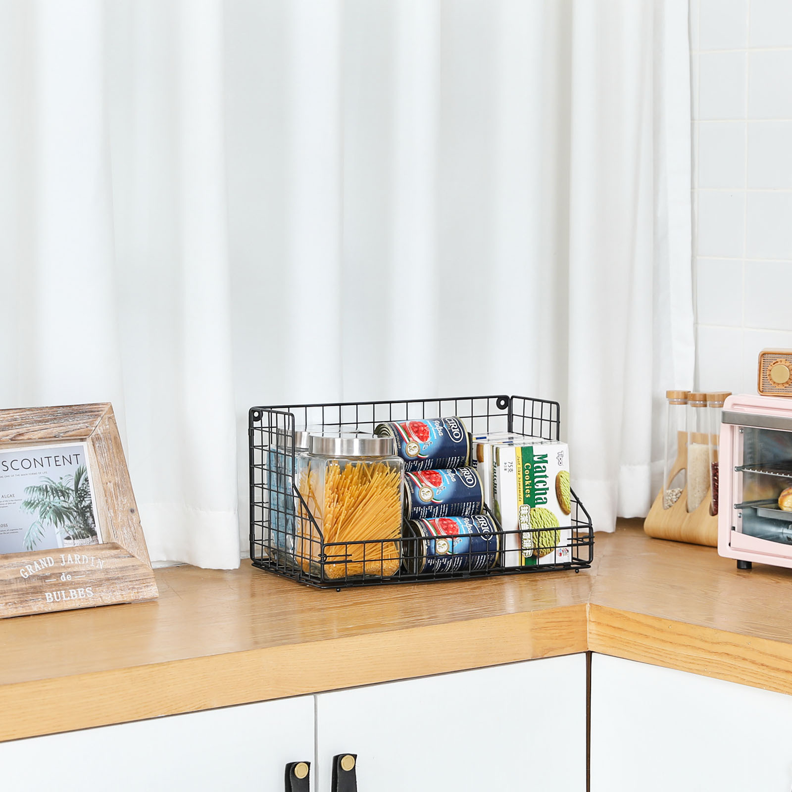 Stackable Wire Baskets for Pantry Organizers and Storage