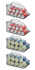 3-Pack Foldable Canned Food Holder for Kitchen Pantry Countertop Cabinet
