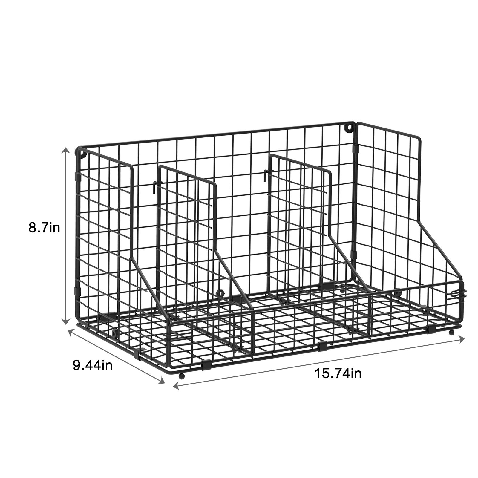Stackable Wire Baskets for Pantry Organizers and Storage