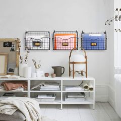 Stackable Hanging Wall Files Rack&3-Tier Metal Folder Wall File Holder