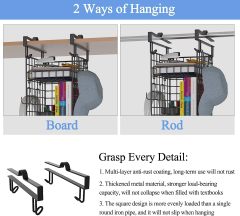 3-Shelf Hanging Locker Organizer for School Upgraded School Locker Shelf