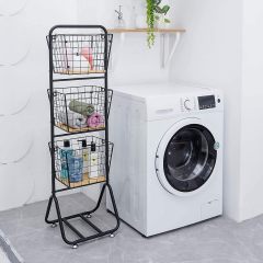 3-Tier-fruit-Wire-Market-Basket-Stand Kitchen Snack Vegetable Metal baskets Storage Tiered Wire Basket Organizer
