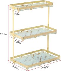 3 Tier Serving Tray for Dessert Pastry Decorate Display, Rectangle Cupcake Tower Perfect for Party, Wedding, Baby Shower