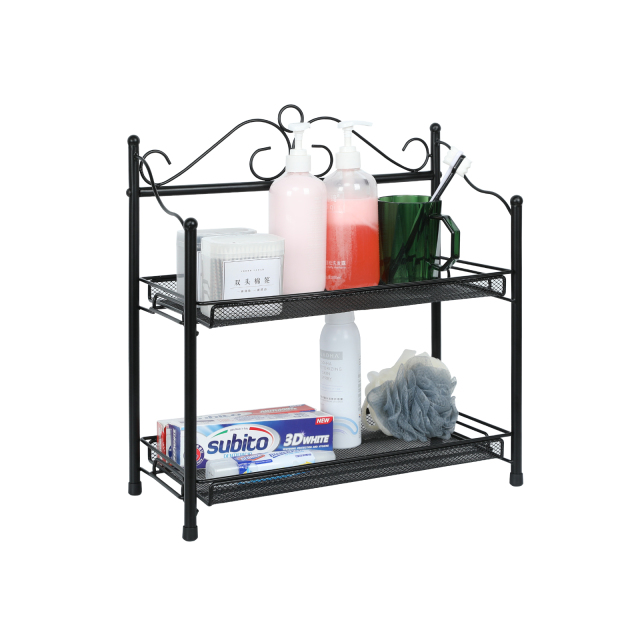 2-Tier Spice Organizer kitchen counter organizer Standing Seasoning Rack Spice Shelf Storage Holder