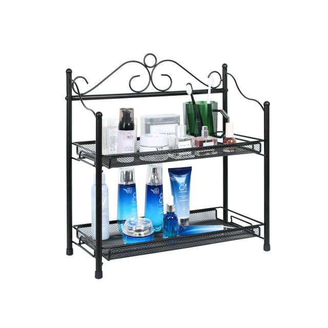 2-Tier Spice Organizer kitchen counter organizer Standing Seasoning Rack Spice Shelf Storage Holder