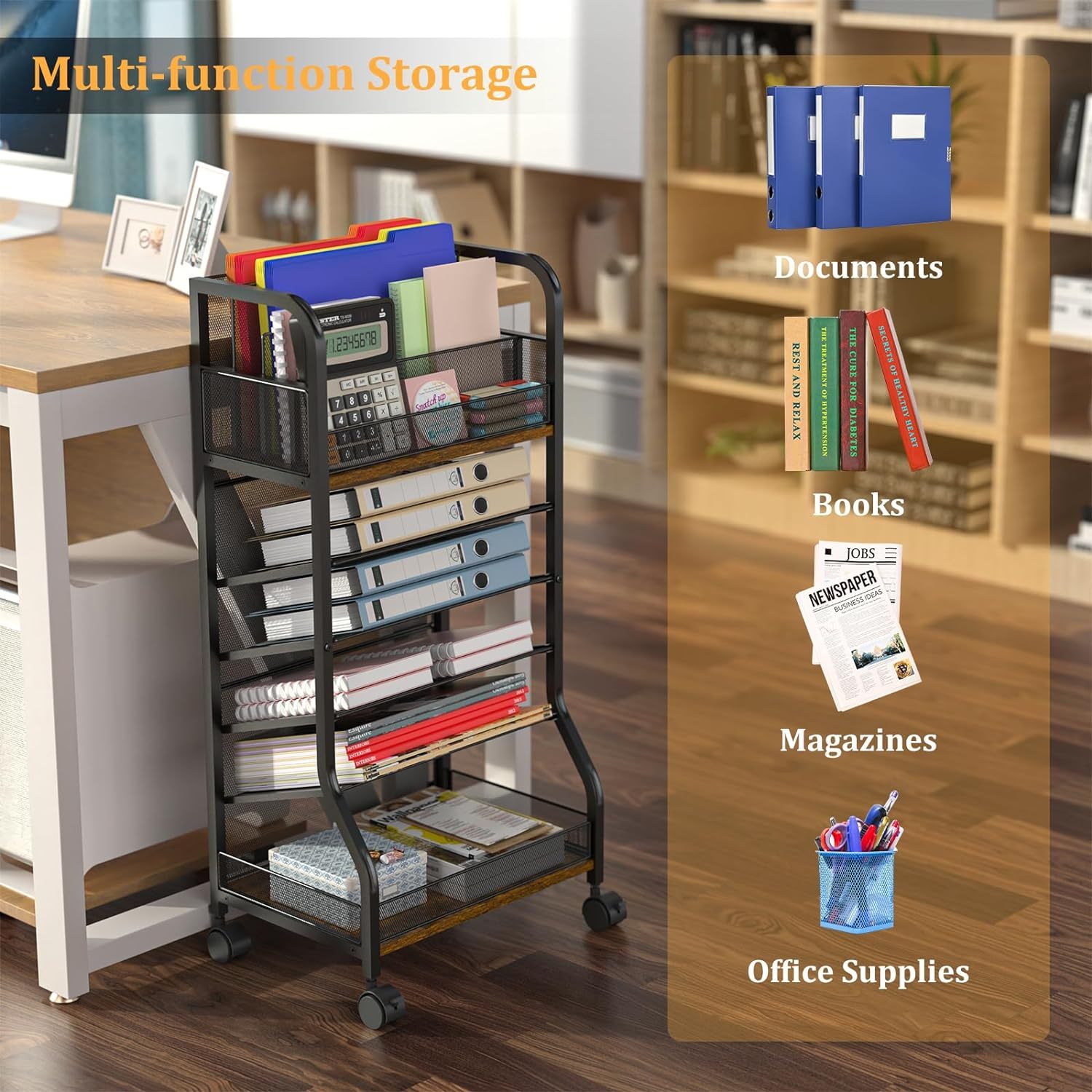 Large Filing Cart