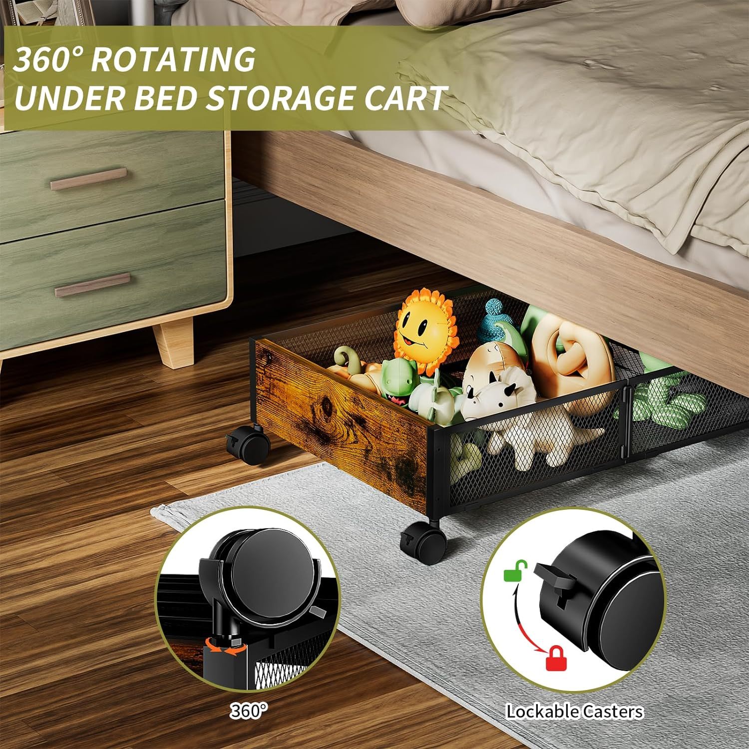 Under Bed Storage With Wheels