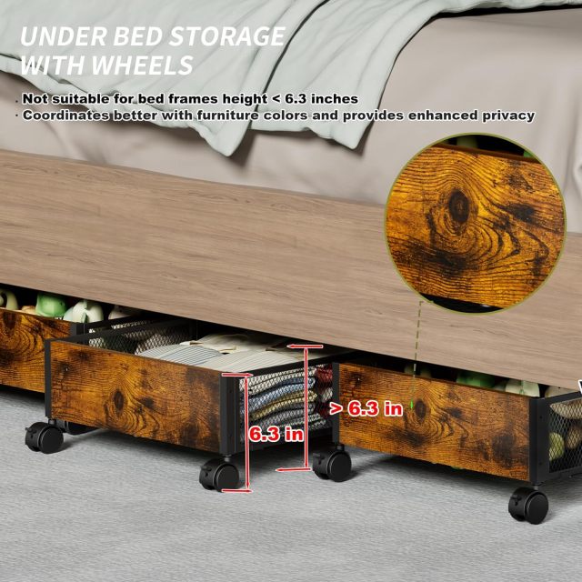 Under Bed Storage With Wheels