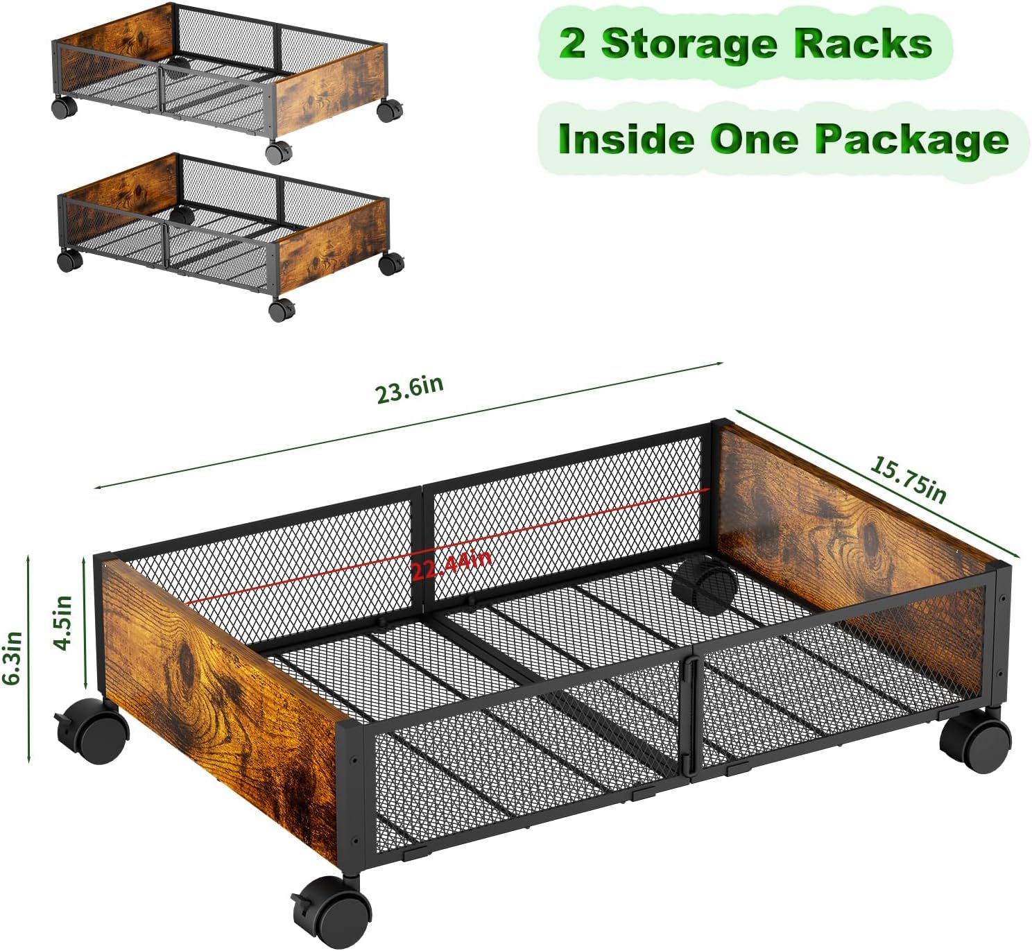 Under Bed Storage With Wheels