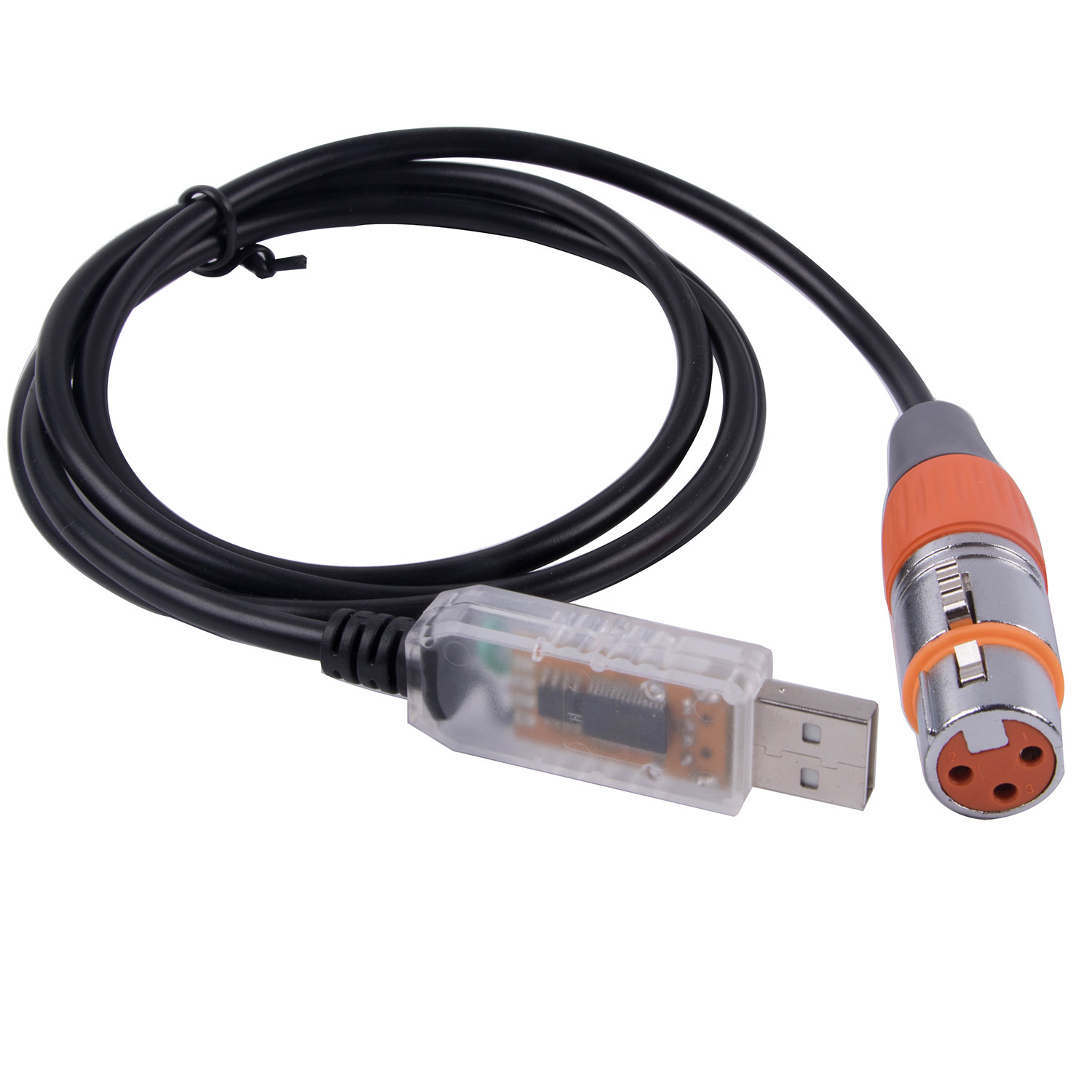 FTDI RS485 DMX512 PC USB to 3Pin XLR Serial Converter Adapter Stage Lighting Control Cable