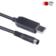 Yaesu CT-62 Programming Cable FT232RL TTL Serial 8 Din Port Compatible for FT-100 FT817 FT-857 FT-897 FT8-817ND FT-857D FT897D