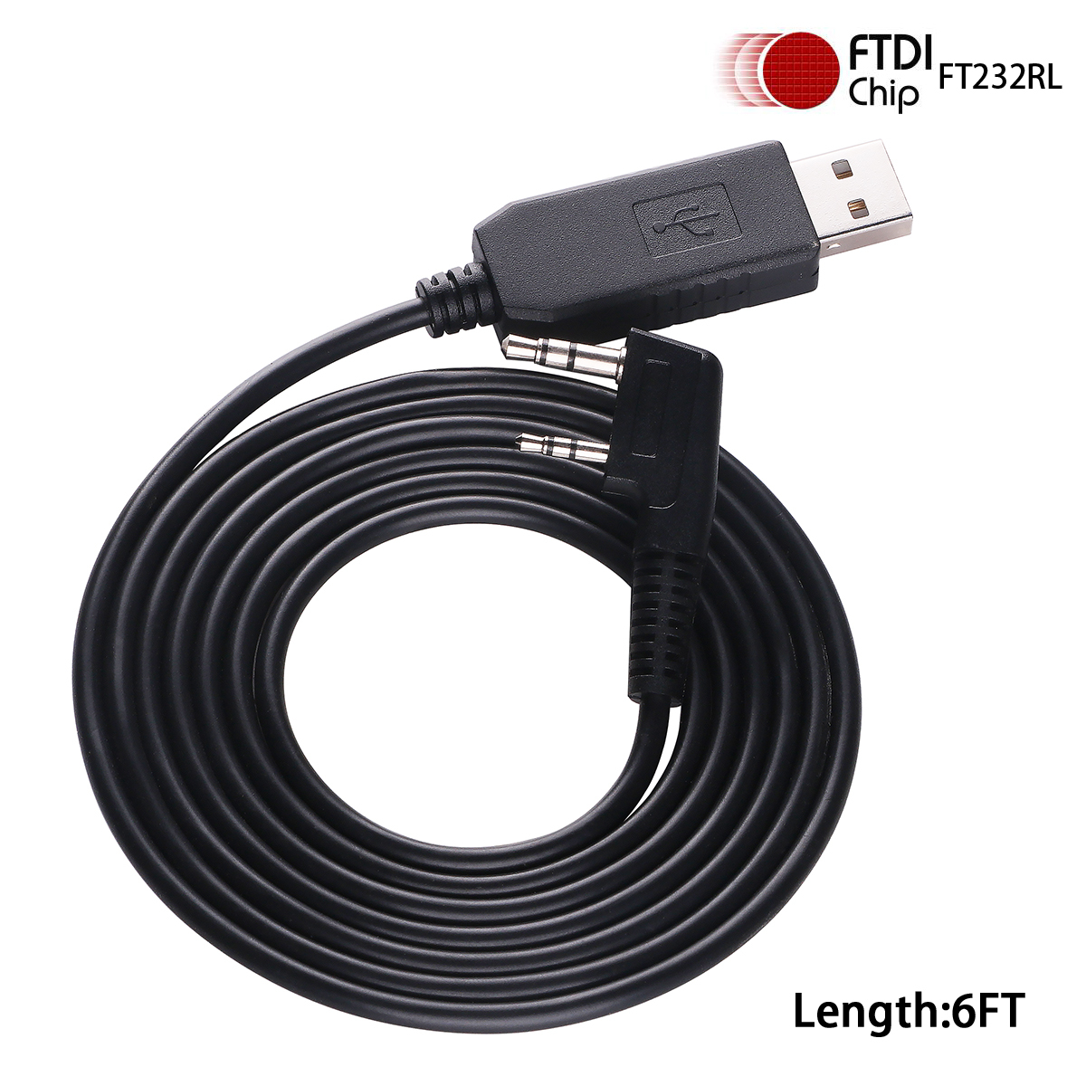 FTDI USB TO 3.5MM 2.5MM Stereo Jack Plug TTL UART Serial Cable for TK-3000 TK-3000E TK-3000K TK-3000M TK-3000T