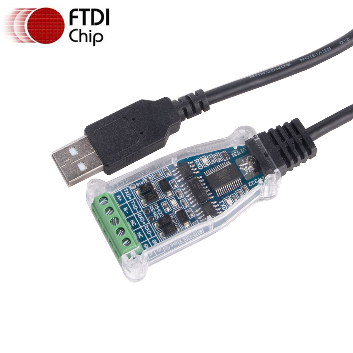 FTDI USB RS485 RS422 Serial Adapter Converter Programming Communication Cable