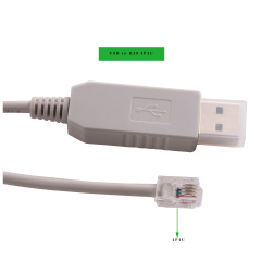 FTDI USB to RJ9 4P4C RS232 Serial Converter Adapter Cable for Celestron Nexstar EQ6 Telescopes PC USB Connect Hand Control
