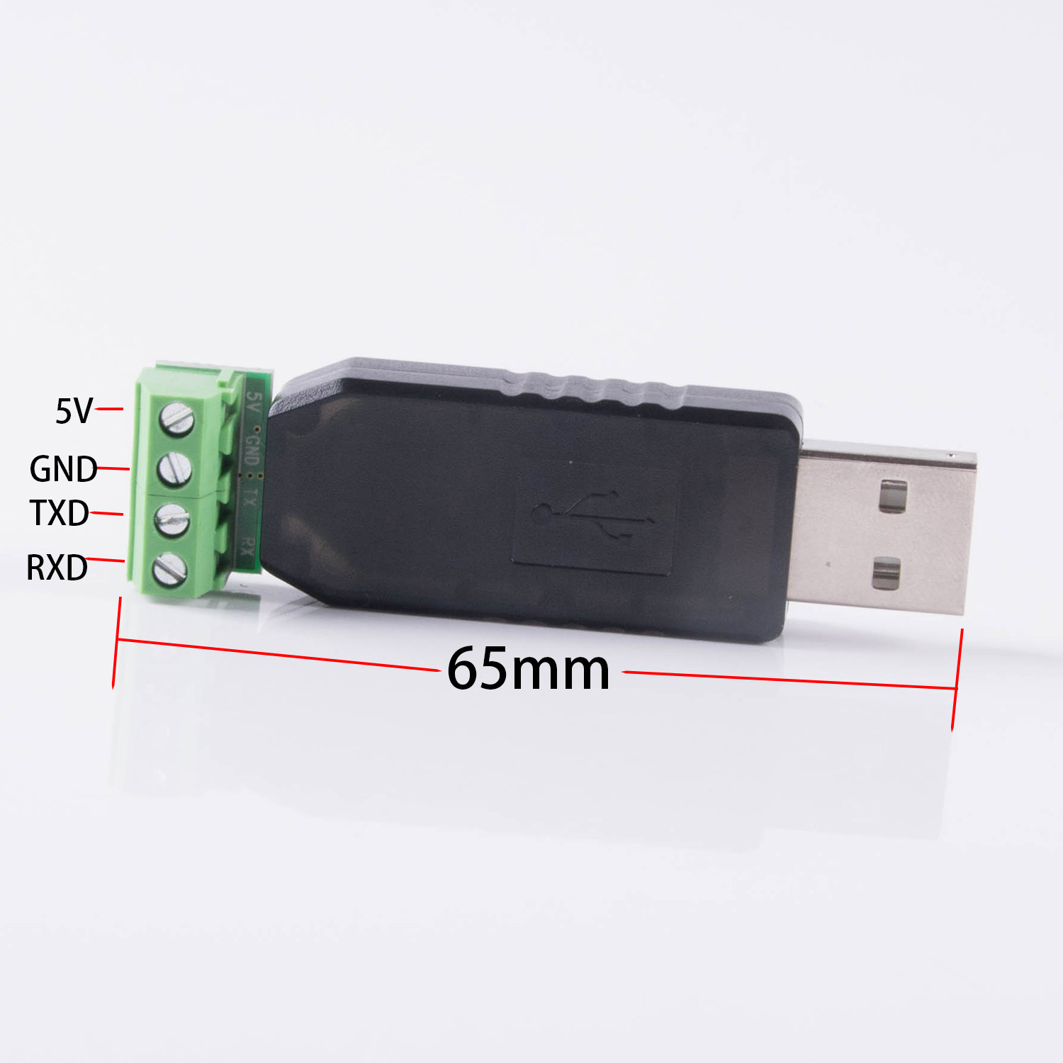 USB 2.0 RS 232 RS232 Converter Adapter Cable 4 Pin Serial Port FTDI Chip TX RX GND VCC 5V Module Support Win10/8/Vista/Android