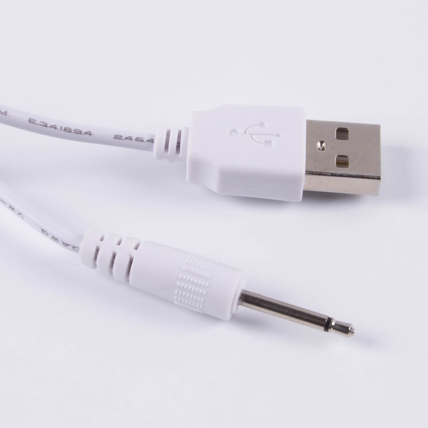 USB to 2.5mm DC Barrel Jack Power Charge Cable with 2 Poles Adapter 18mm for Electronic Device