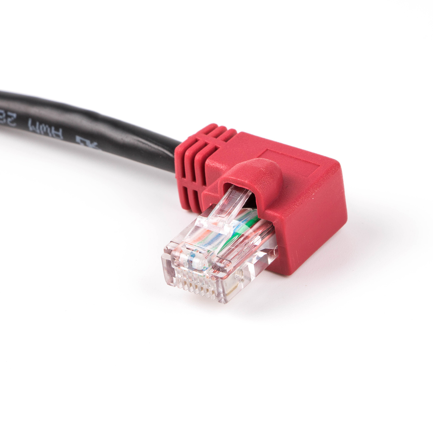 Angled RJ45 Ethernet Patch Cable L shape Internet Lan Cable Cat5 Patch Cord 6FT (Left Angled)