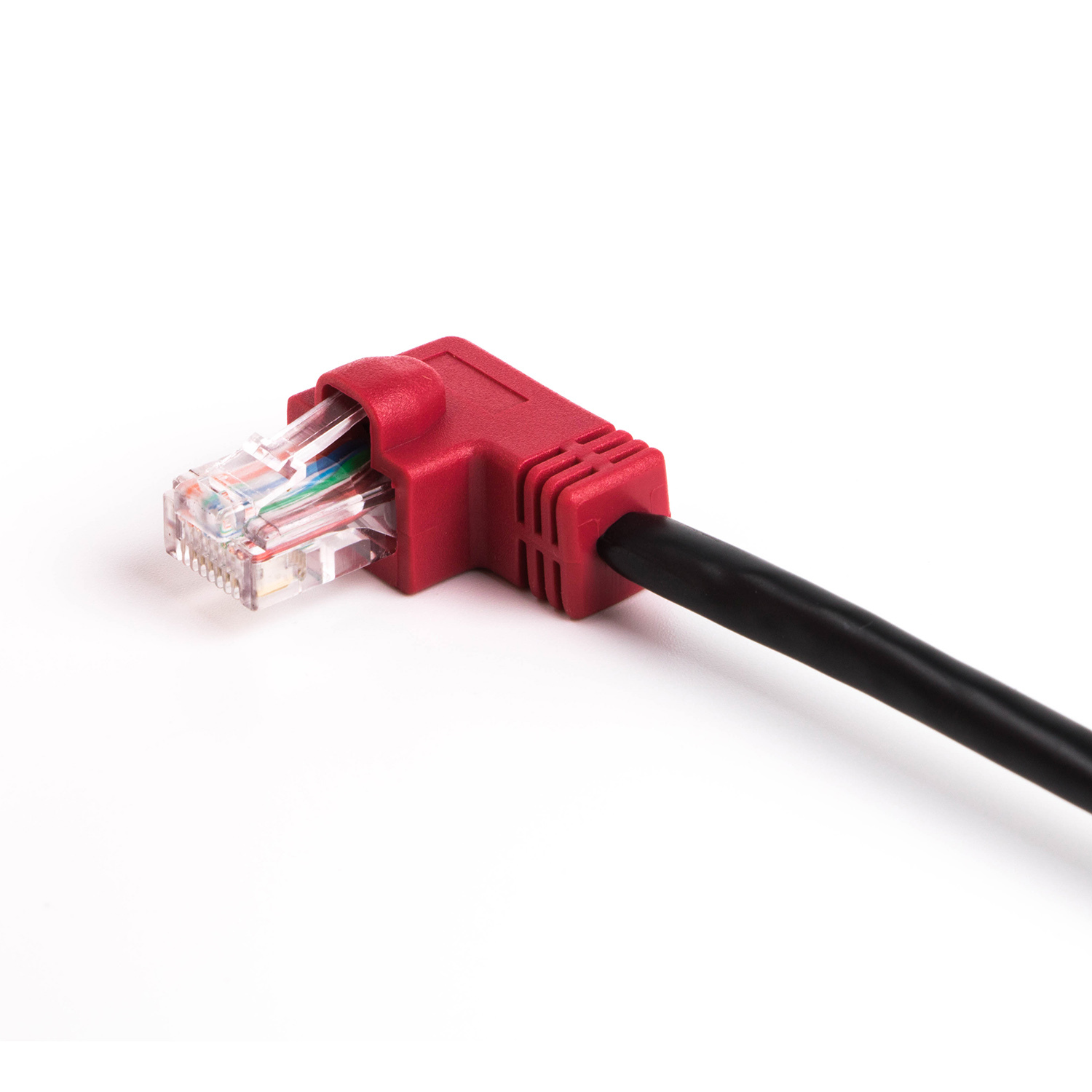 Angled RJ45 Ethernet Patch Cable L shape Internet Lan Cable Cat5 Patch Cord 6FT (Right Angled)