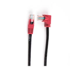 Angled RJ45 Ethernet Patch Cable L shape Internet Lan Cable Cat5 Patch Cord 6FT (Right Angled)