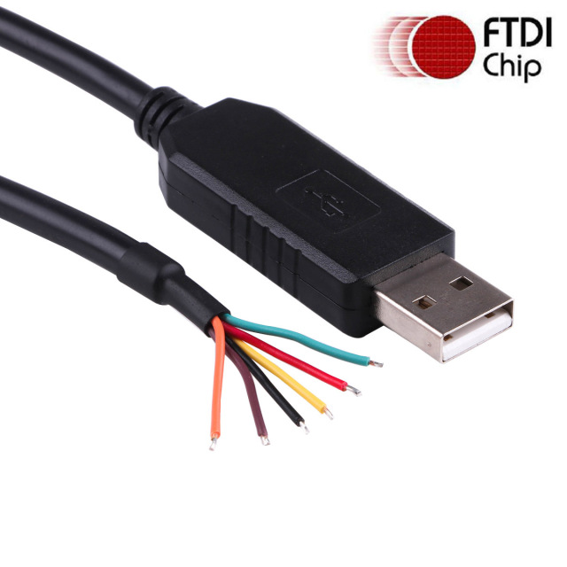FTDI FT232RL USB to Uart TTL 3.3V 5V Level Converter Adapter Wire End Open Cable Compatible TTL-232R-3V3-WE TTL-232R-5V-WE